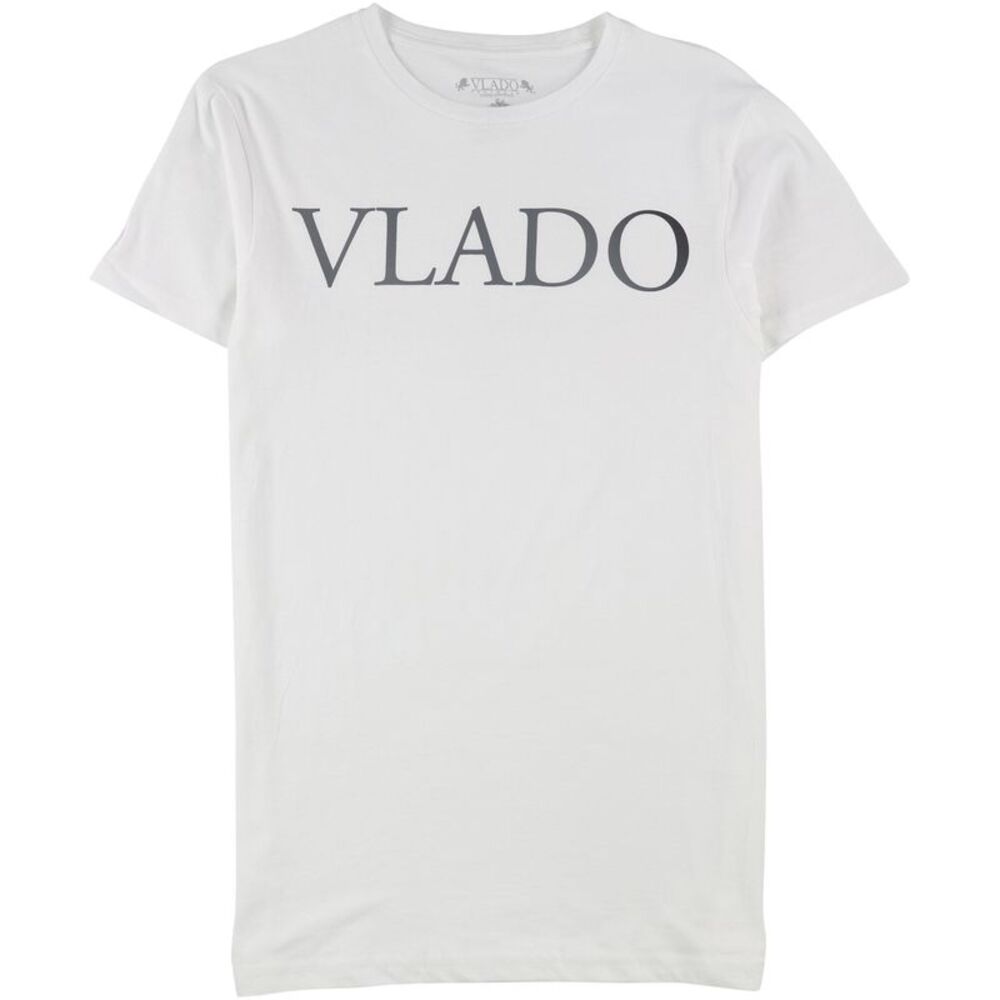 Vlado Mens Logo Graphic T-Shirt, White, L, DM